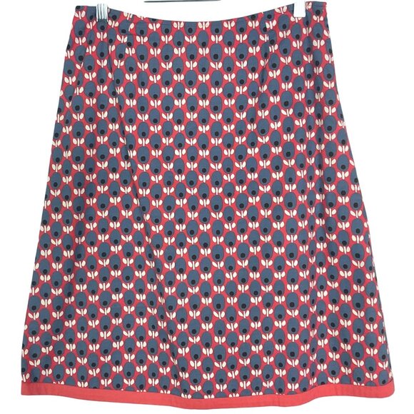 Boden Dresses & Skirts - Boden Women's Abstract Pattern A-Line Skirt, size us 10R, Lined, 100% Cotton